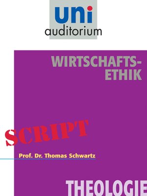 cover image of Wirtschafts-Ethik